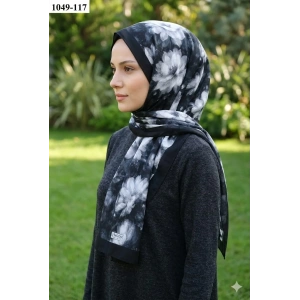 Moon Scarf Soft Pamuk Şal (siyah) 1049-117