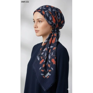 Polo İst Desenli Flamlı Pamuk Eşarp 1005-122