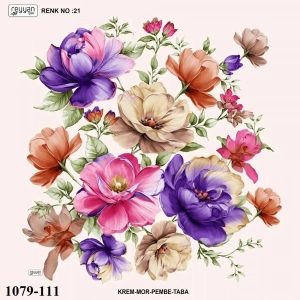 Reyyan İpek Desenli Oyalık Yazma 1079-111