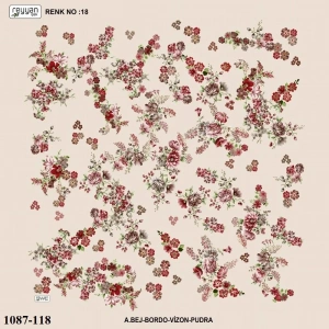 Reyyan İpek Desenli Oyalık Yazma 1087-118
