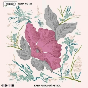 Reyyan İpek Desenli Oyalık Yazma 410-118