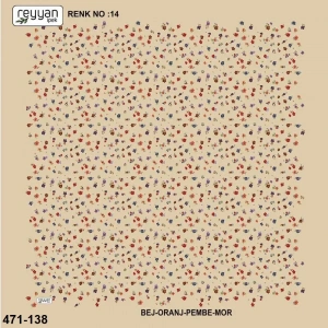Reyyan İpek Desenli Oyalık Yazma 471-138