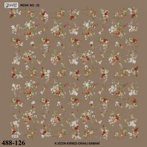 Reyyan İpek Desenli Oyalık Yazma 488-126