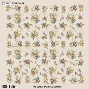 Reyyan İpek Desenli Oyalık Yazma 488-136