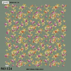 Reyyan İpek Desenli Oyalık Yazma 503-124