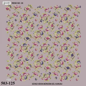 Reyyan İpek Desenli Oyalık Yazma 503-125