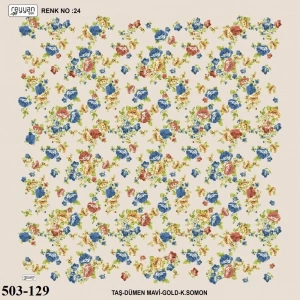 Reyyan İpek Desenli Oyalık Yazma 503-129