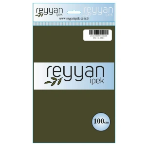 Reyyan İpek Düz Renk Oyalık Yazma reyyan-050 (k. haki)