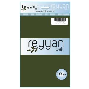 Reyyan İpek Düz Renk Oyalık Yazma reyyan-073 (koyu yeşil haki)
