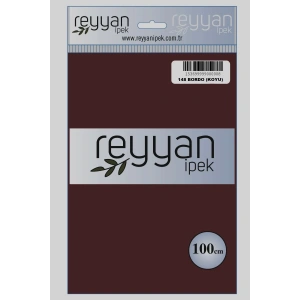 Reyyan İpek Düz Renk Oyalık Yazma reyyan-148 Bordo koyu