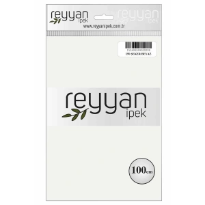 Reyyan İpek Düz Renk Oyalık Yazma reyyan-150 Şeker Beyaz