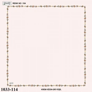 Reyyan İpek İçi Boş Desenli Oyalık Yazma 1033-114