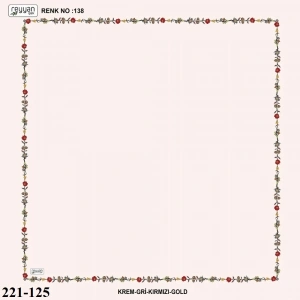 Reyyan İpek İçi Boş Desenli Oyalık Yazma 221-125