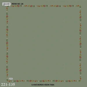 Reyyan İpek İçi Boş Desenli Oyalık Yazma 221-135