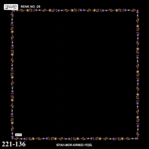 Reyyan İpek İçi Boş Desenli Oyalık Yazma 221-136