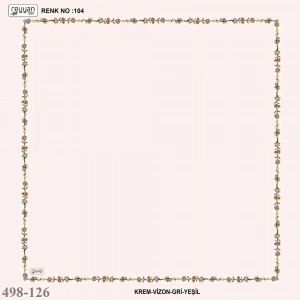Reyyan İpek İçi Boş Desenli Oyalık Yazma 498-126