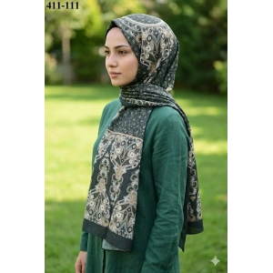 Soft İpek Etnik Desen Soft Şal 411-111