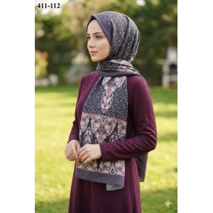 Soft İpek Etnik Desen Soft Şal 411-112