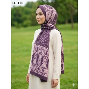Soft İpek Etnik Desen Soft Şal 411-114