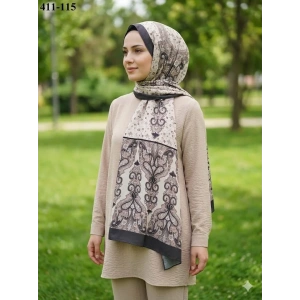 Soft İpek Etnik Desen Soft Şal 411-115