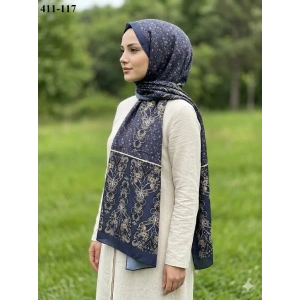 Soft İpek Etnik Desen Soft Şal 411-117