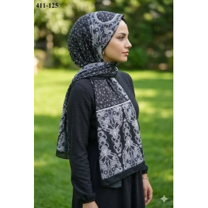 Soft İpek Etnik Desen Soft Şal 411-125
