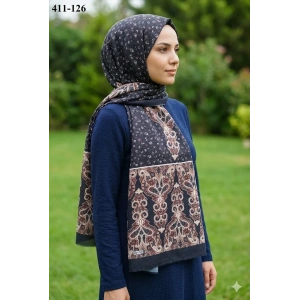 Soft İpek Etnik Desen Soft Şal 411-126