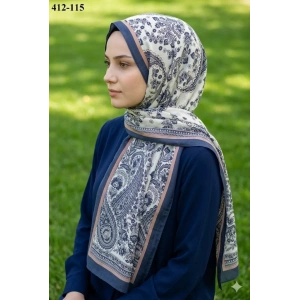 Soft İpek Etnik Desen Soft Şal 412-115