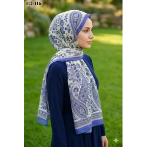Soft İpek Etnik Desen Soft Şal 412-116