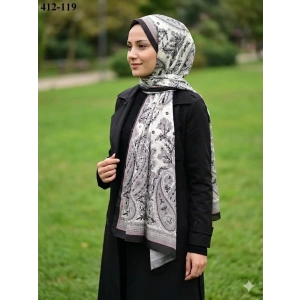 Soft İpek Etnik Desen Soft Şal 412-119