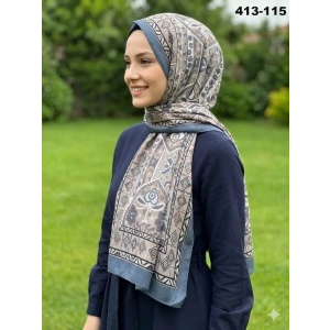 Soft İpek Etnik Desen Soft Şal 413-115