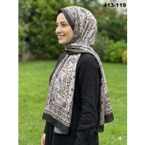 Soft İpek Etnik Desen Soft Şal 413-119