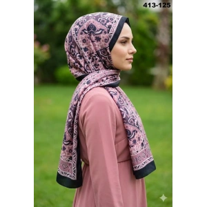 Soft İpek Etnik Desen Soft Şal 413-125