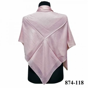 Soft İpek Kenar Dikişli Düz Yazma (pudra) 874-118