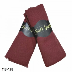 Soft İpek Mio Caz Pamuk Şal (marsala) 118-138
