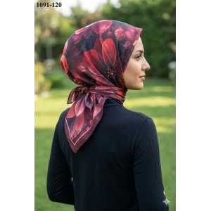 Velscarfs Soft Pamuk Parla Eşarp (Bordo) 1091-120