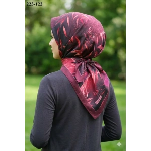 Velscarfs Soft Pamuk Parla Eşarp (Bordo) 223-122