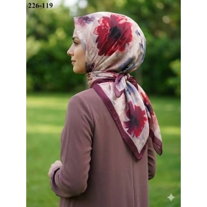 Velscarfs Soft Pamuk Parla Eşarp (Bordo) 226-119