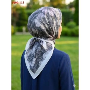 Velscarfs Soft Pamuk Parla Eşarp (Gümüş Gri) 1090-113