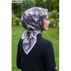 Velscarfs Soft Pamuk Parla Eşarp (Gümüş Gri) 1091-116
