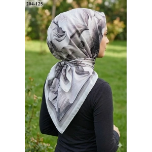 Velscarfs Soft Pamuk Parla Eşarp (Gümüş Gri) 204-125
