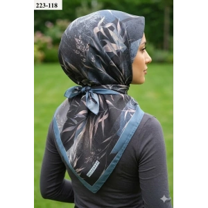 Velscarfs Soft Pamuk Parla Eşarp (İndigo) 223-118