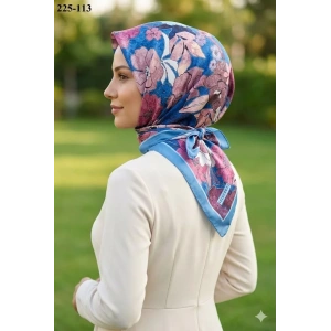Velscarfs Soft Pamuk Parla Eşarp (İndigo) 225-113