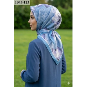 Velscarfs Soft Pamuk Parla Eşarp (İndigo Mavi) 1043-123