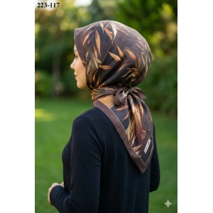 Velscarfs Soft Pamuk Parla Eşarp (Kahve) 223-117
