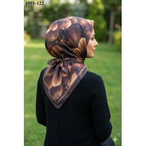 Velscarfs Soft Pamuk Parla Eşarp (Kahverengi) 1091-122