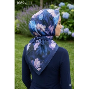 Velscarfs Soft Pamuk Parla Eşarp (Lacivert) 1089-111