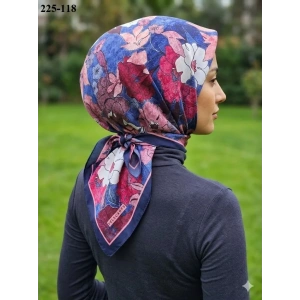 Velscarfs Soft Pamuk Parla Eşarp (Lacivert) 225-118