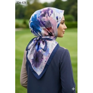 Velscarfs Soft Pamuk Parla Eşarp (Lacivert) 226-121