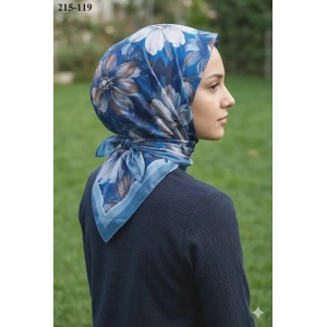 Velscarfs Soft Pamuk Parla Eşarp (Mavi) 215-119